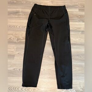 QOR Performance Activewear Jogger Track Pant Black Mens size Large